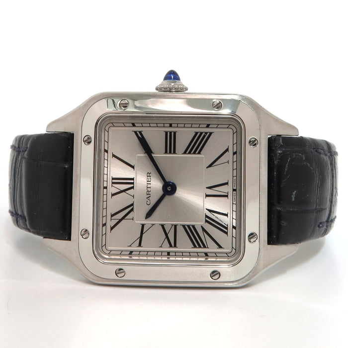 Cartier Santos Dumont Stainless Steel Small 27MM Silver Dial WSSA0023 4242