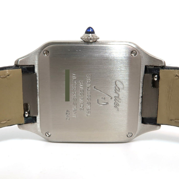Cartier Santos Dumont Stainless Steel Small 27MM Silver Dial WSSA0023 4242