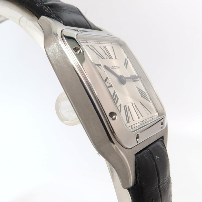 Cartier Santos Dumont Stainless Steel Small 27MM Silver Dial WSSA0023 4242