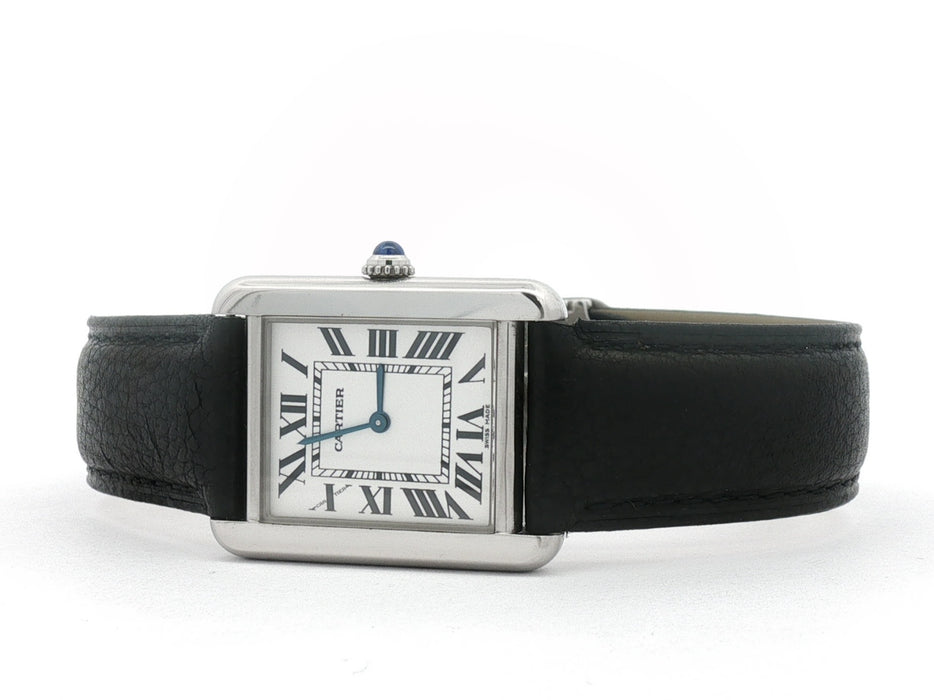 Cartier Tank Solo Ladies Small Stainless Steel Silver Dial Quartz W1018255 2716