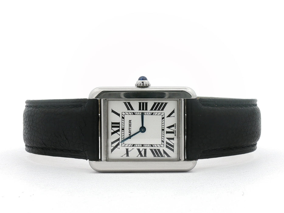 Cartier Tank Solo Ladies Small Stainless Steel Silver Dial Quartz W1018255 2716