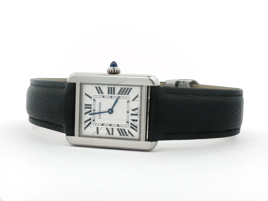 Cartier Tank Solo Small Stainless Steel Silver Dial Quartz WSTA0030 3170