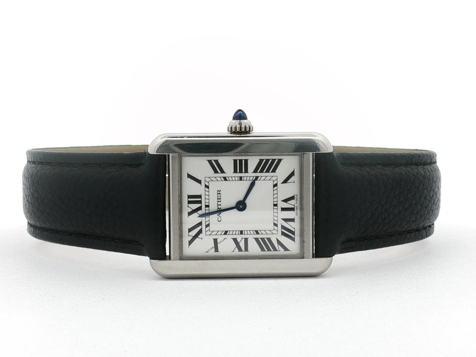 Cartier Tank Solo Small Stainless Steel Silver Dial Quartz WSTA0030 3170