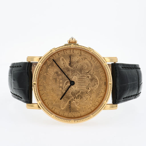 Corum 36mm 18kt Yellow Gold 20 Dollar Coin Eagle-liberty automatic 293.645.56
