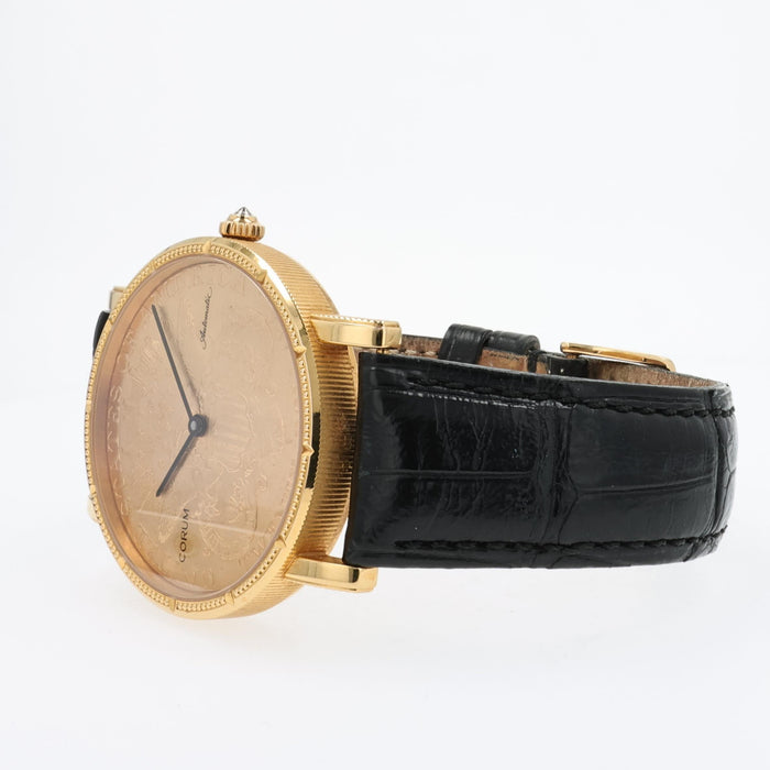 Corum 36mm 18kt Yellow Gold 20 Dollar Coin Eagle-liberty automatic 293.645.56