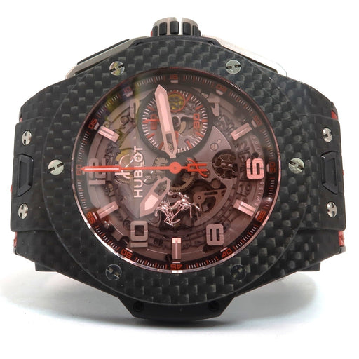 Hublot Big Bang Unico Ferrari Carbon Fiber Skeleton Red Crystal 401.QX.0123.VR