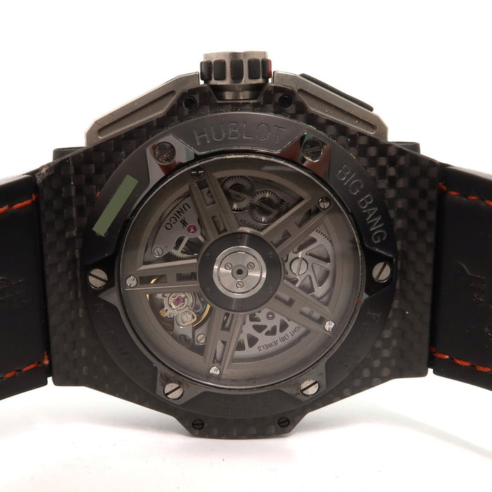 Hublot Big Bang Unico Ferrari Carbon Fiber Skeleton Red Crystal 401.QX.0123.VR