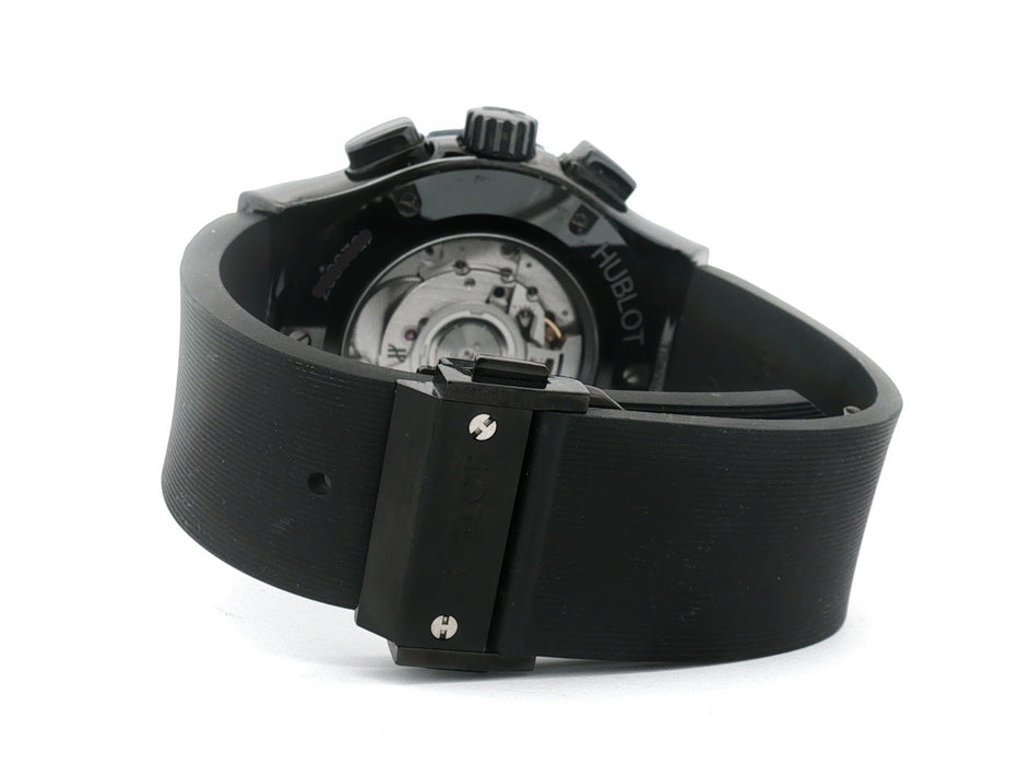 Hublot Classic Fusion Blue Dial Black Ceramic Chronograph 45MM 521.CM.7170.LR
