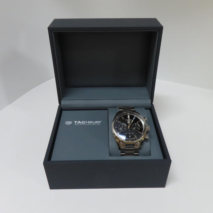 TAG Heuer Carrera Heuer 02 Black Dial Chronograph Automatic Steel CBN2010