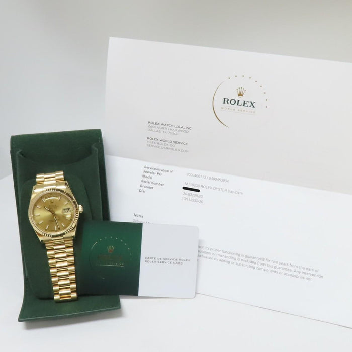 Rolex Day-Date "President" Automatic 36mm Solid 18kt Yellow Gold 118238