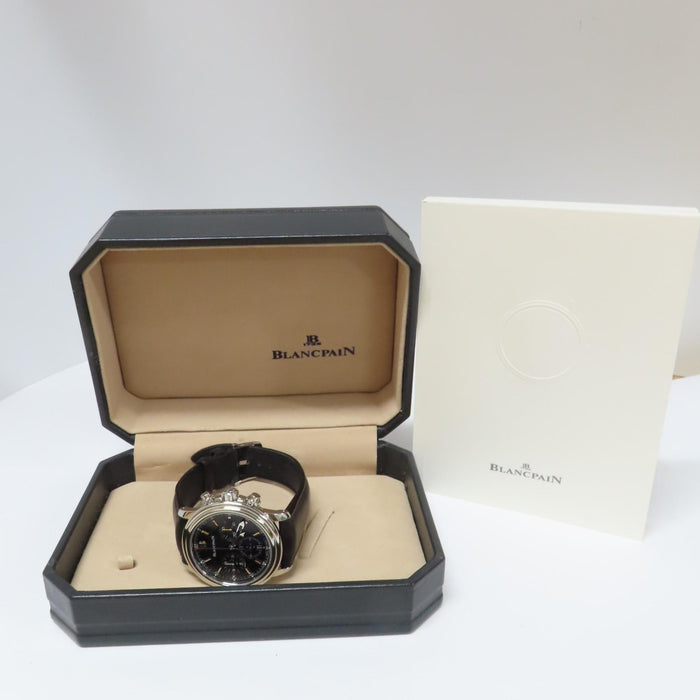 Blancpain Leman Chronograph Black Dial Stainless Steel 38mm 2185-1130-53