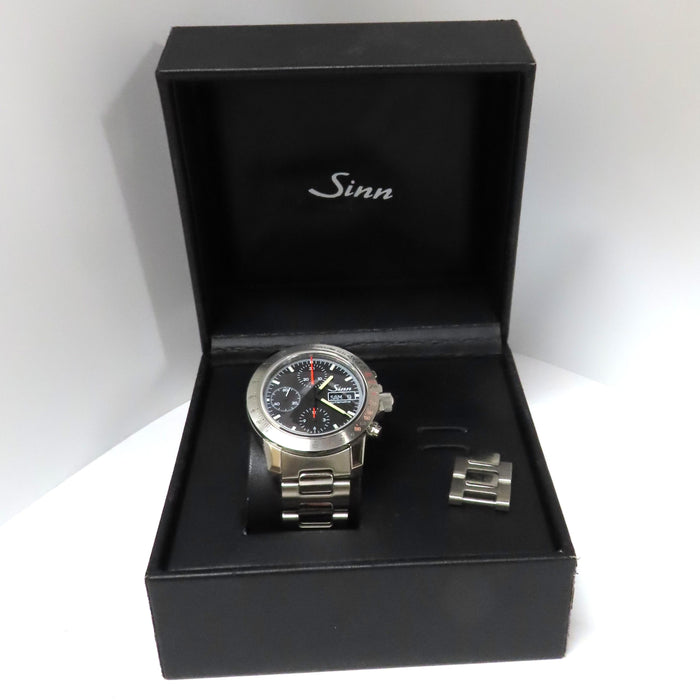 Sinn 303 Autobahn Chronograph Black Dial Stainless Steel 303.AUTOBAHN