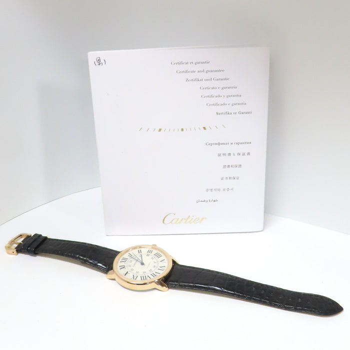 Cartier Ronde Solo 18K Rose Gold Silver Dial Automatic W6701009 3516