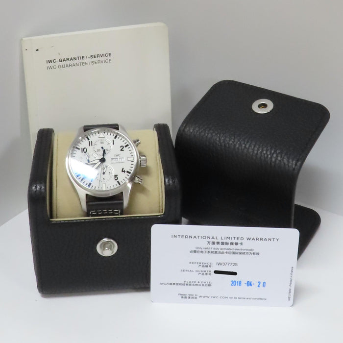 IWC Pilot Chronograph White Dial Automatic Stainless Steel 43MM IW377725