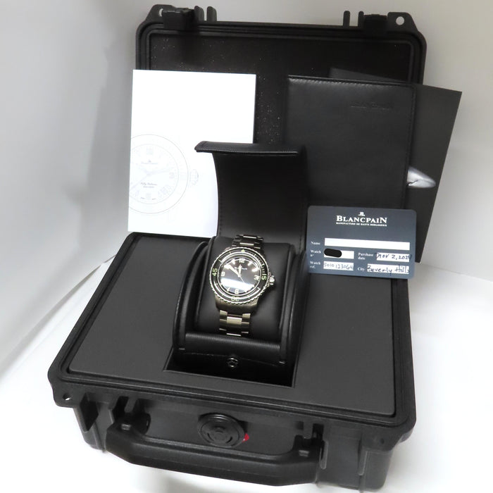 Blancpain Fifty Fathoms Titanium 42.3mm Black Dial Automatic 5010-12B30