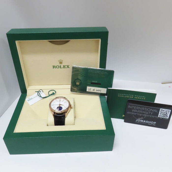 Rolex Cellini Moonphase Automatic Solid 18kt Rose Gold 39mm 50535