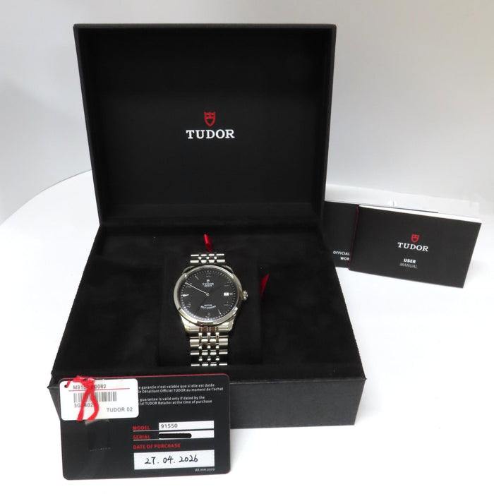 Tudor 1926 Black Dial Stainless Steel Automatic 39mm 91550