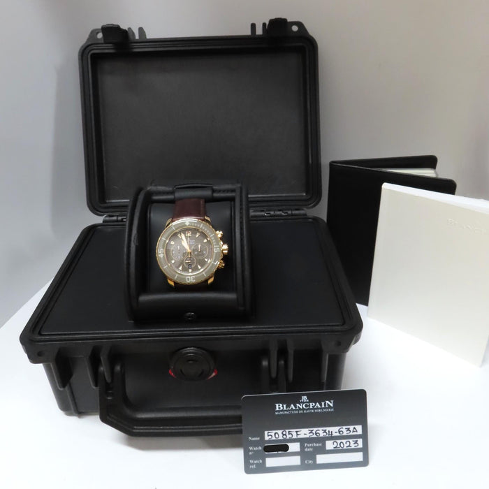 Blancpain Fifty Fathoms Solid 18kt Rose Gold Chronograph 5085F-3634-63A
