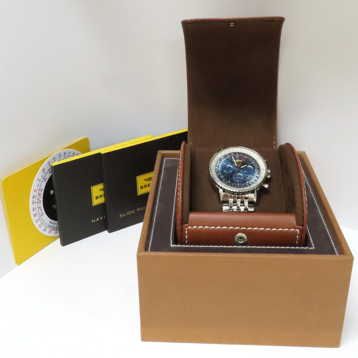 Breitling Navitimer B01 46mm Blue Dial Stainless Steel AB0127