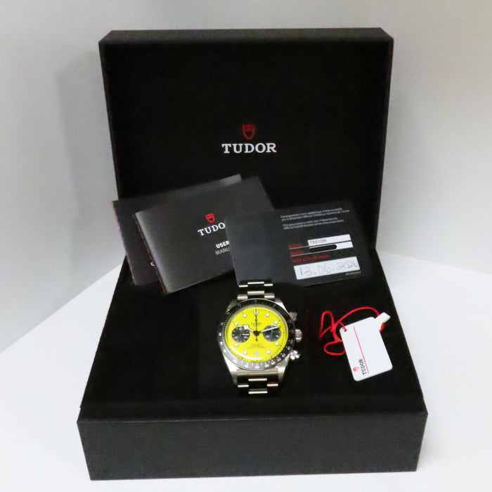 Tudor Black Bay Chronograph Yellow Dial Stainless Steel 79310N
