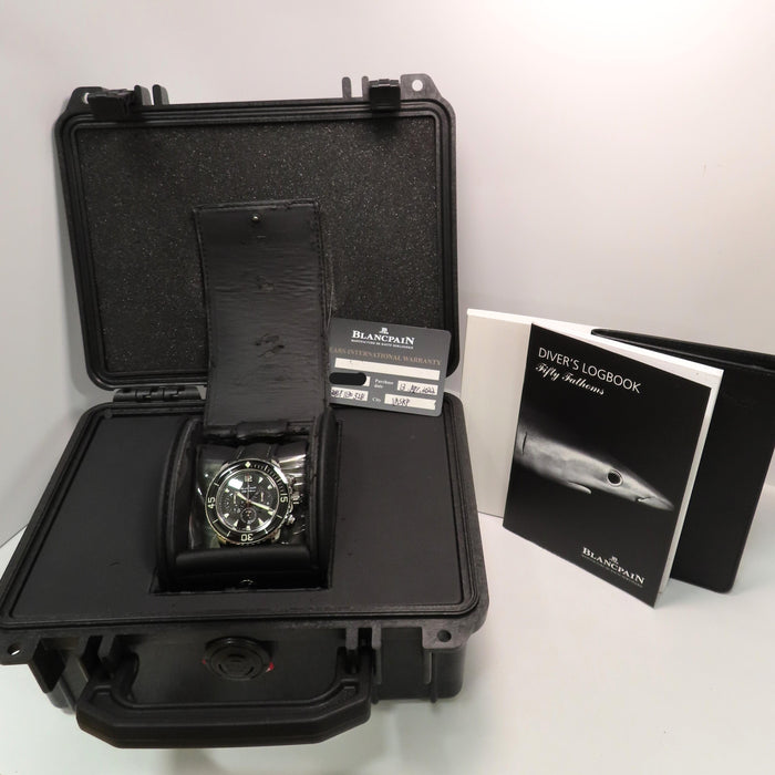 Blancpain Fifty Fathoms Black Dial Chronograph 5085F-1130-52B
