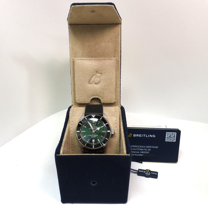 Breitling Superocean Heritage 46mm Green Dial Stainless Steel AB2020