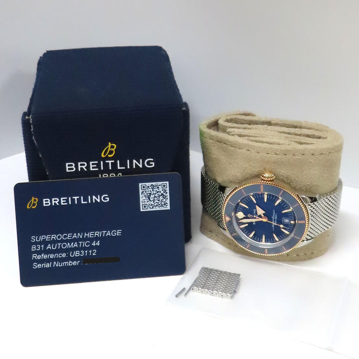 Breitling Superocean Heritage 44 B31 Blue Dial Rose Gold and Steel UB3112