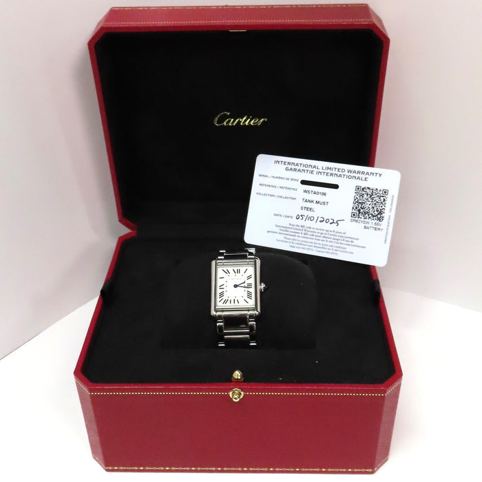 Cartier Tank Solo Large Stainless Steel WSTA0106 4323
