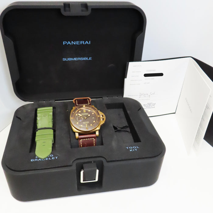 Panerai Luminor Submersible Brown Dial Bronze 47mm PAM00968