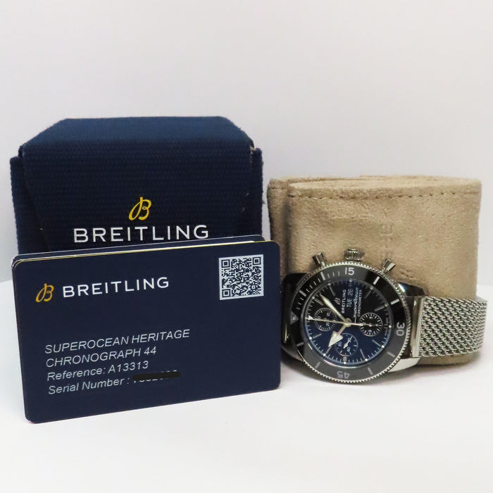 Breitling Superocean Heritage Black Dial Chronograph Stainless Steel A13313