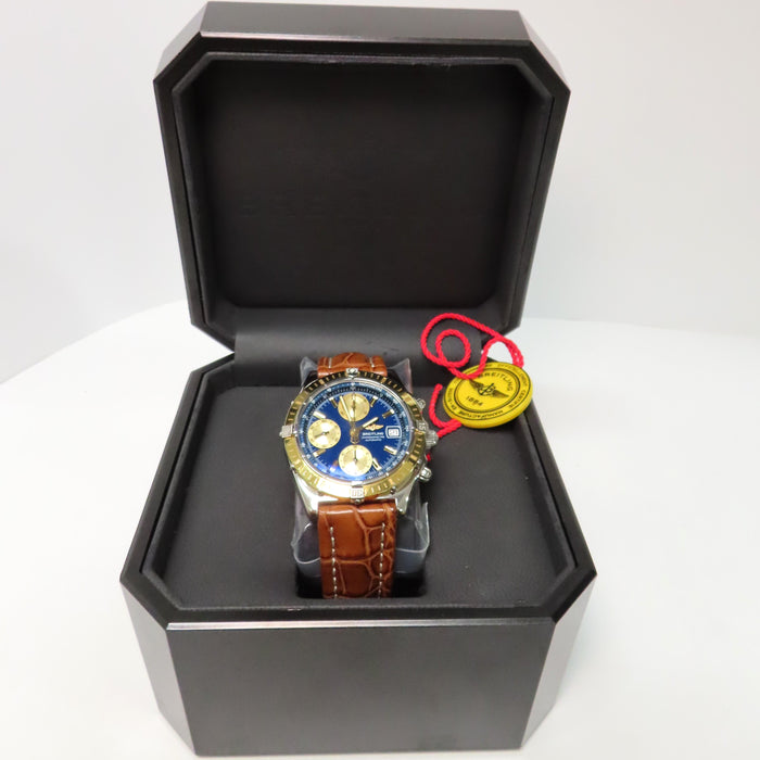 Breitling Chronomat Blue Dial 18kt Yellow Gold & Stainless Steel 40MM D13352