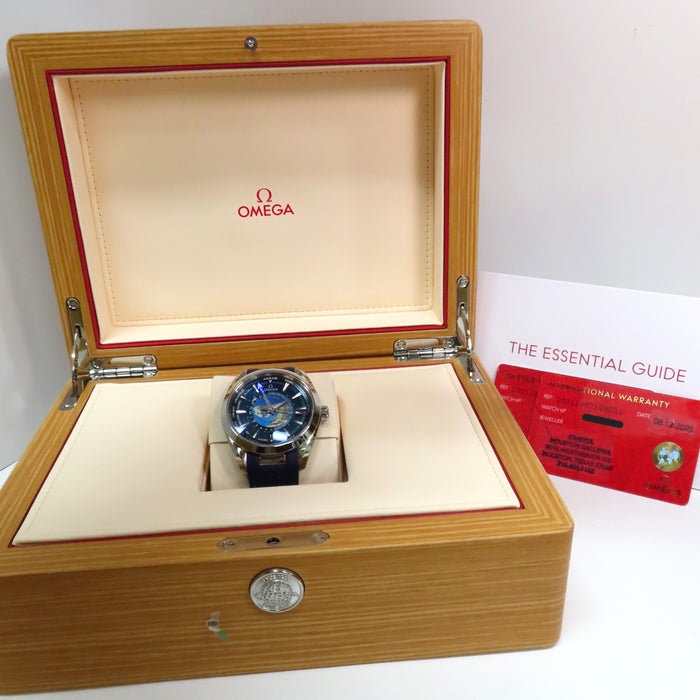 Omega Aqua Terra Worldtime Blue Dial Stainless Steel 220.12.43.22.03.001