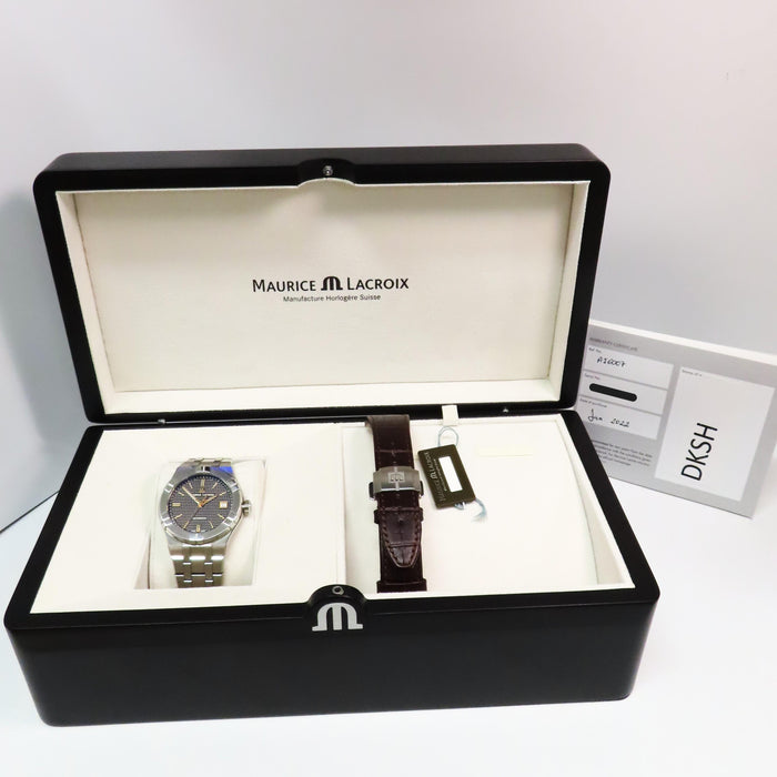 Maurice LaCroix Aikon 39mm Black Dial w/ Rose Gold Markers AI6007