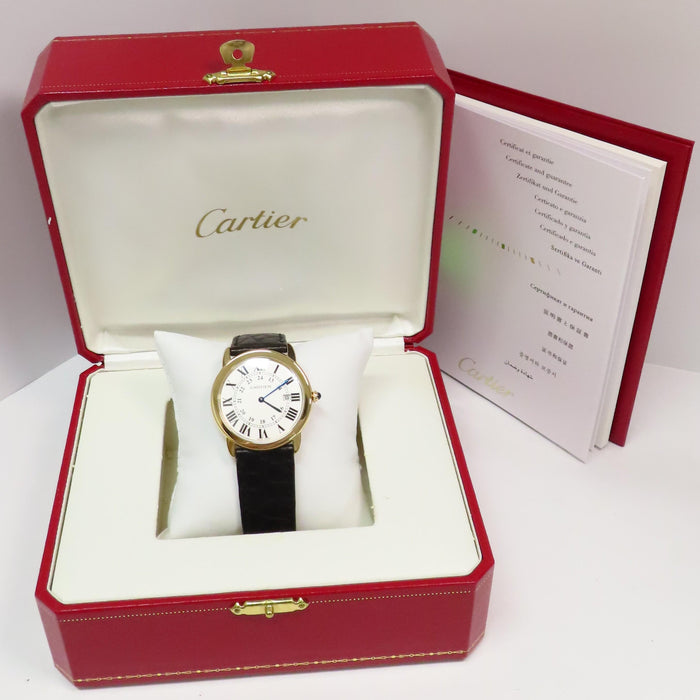 Cartier Ronde Solo de Cartier 18kt Yellow Gold 36mm Quartz W6700455 2988