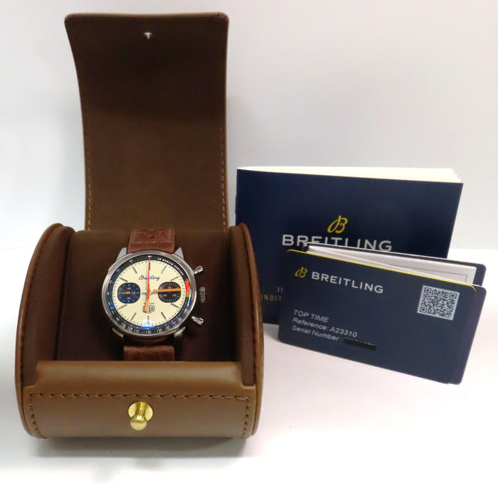 Breitling Top Time Deus Chronograph Cream Dial Automatic Steel 41MM A23310