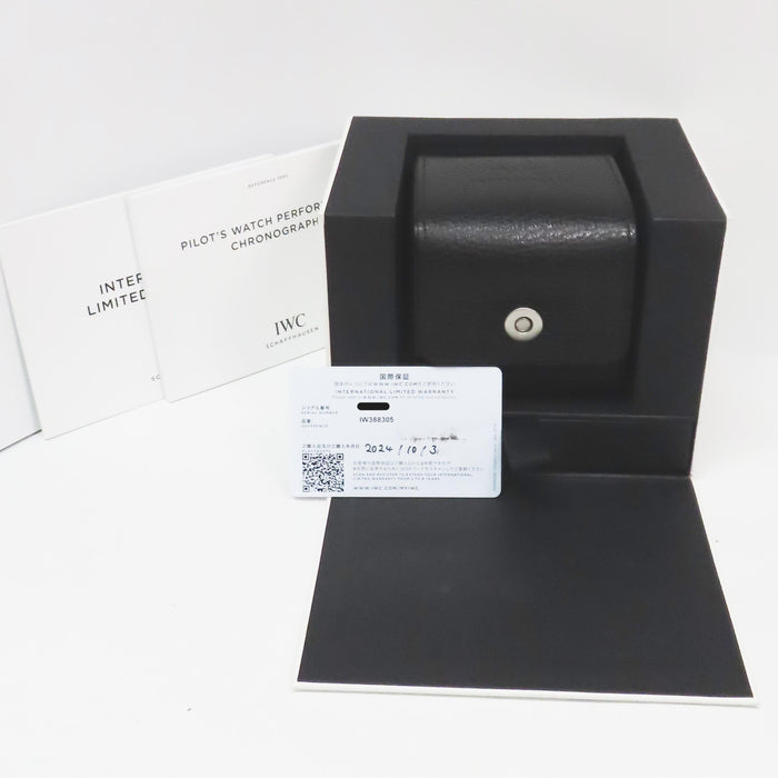 IWC Pilot Performance Black Dial Chronograph 41MM Titanium IW388305