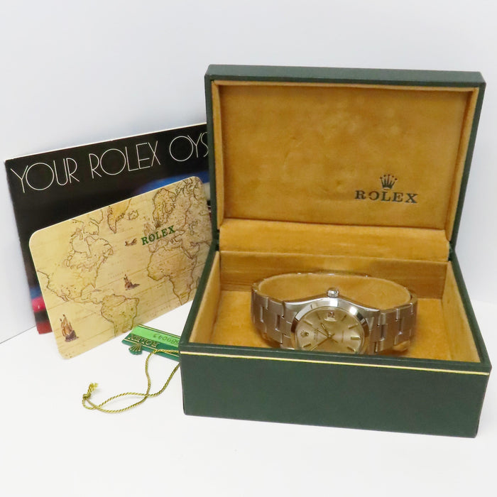 Rolex Oyster Perpetual Silver Dial Manual Wind Stainless Steel 34MM 6694