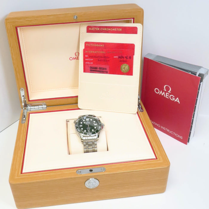 Omega Seamaster Green Dial "Seaweed" Stainless Steel 42MM 210.30.42.20.10.001
