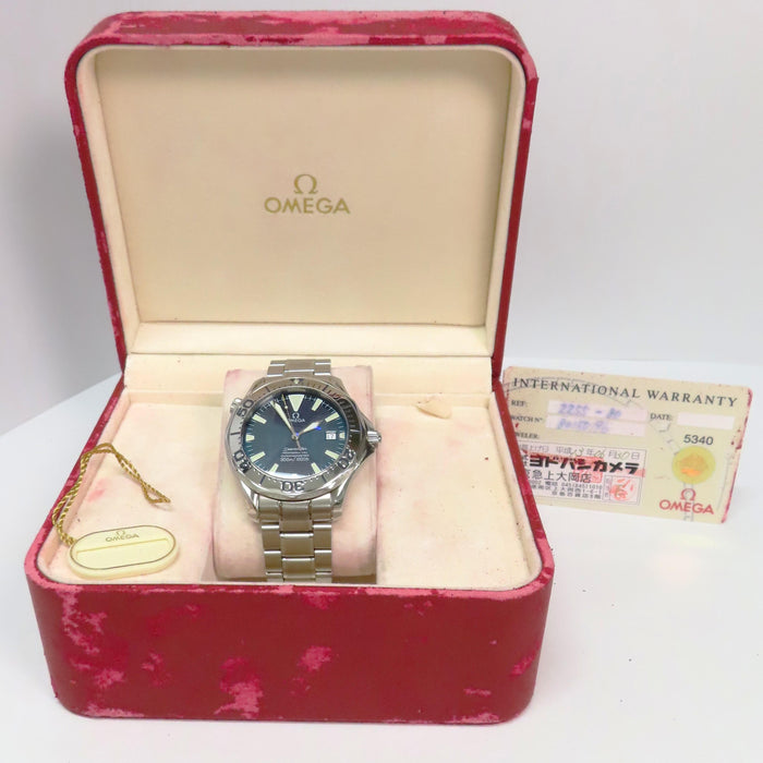 Omega Seamaster 300 Electric Blue Dial Automatic Stainless Steel 2255.80