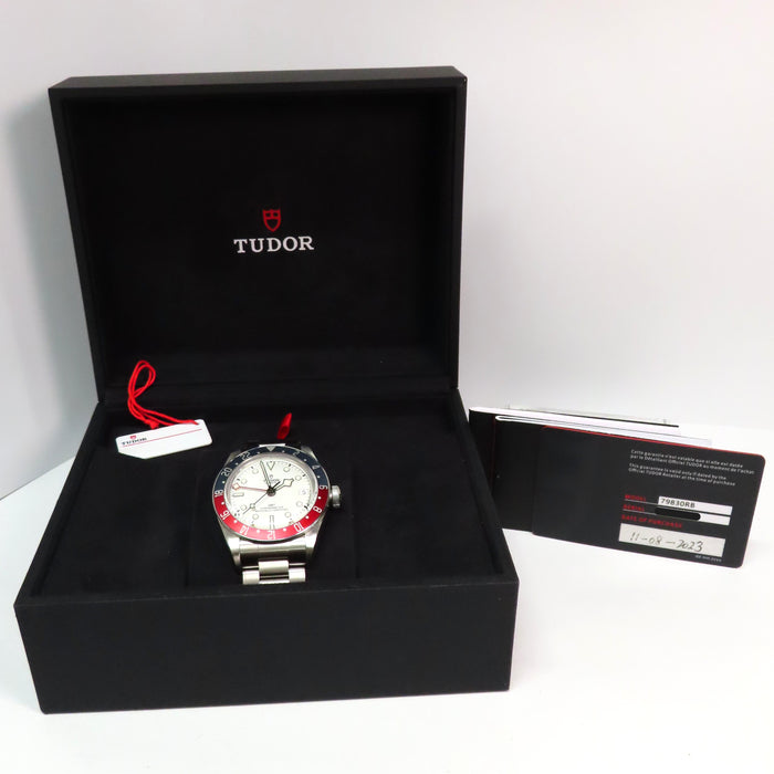 Tudor Black Bay GMT Pepsi Automatic 41mm Silver Dial 79830RB