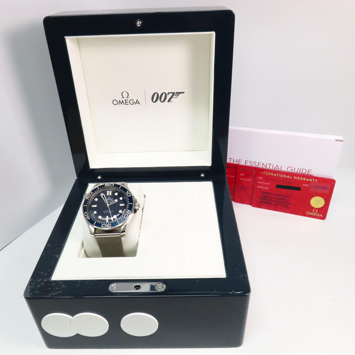 Omega Seamaster James Bond 007 Blue Dial Stainless Steel 210.30.42.20.03.002