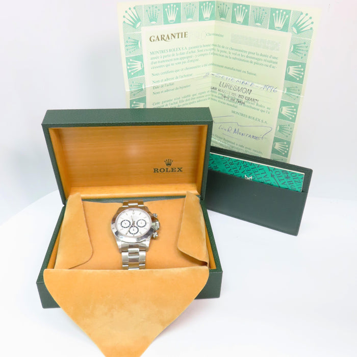 Rolex Daytona Zenith White Dial Inverted 6 Chronograph Stainless Steel 16520