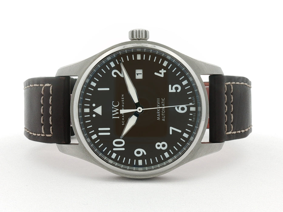 IWC Pilot Mark XVIII Brown Dial 40mm Stainless Steel Automatic IW327003