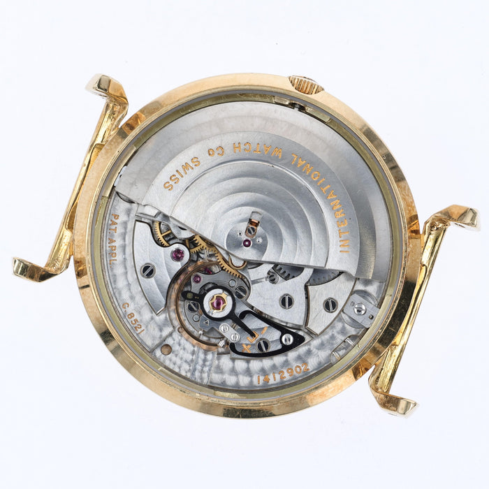 IWC Dress Watch Vintage 18kt Yellow Gold Silver Dial 35MM Cal. 8521