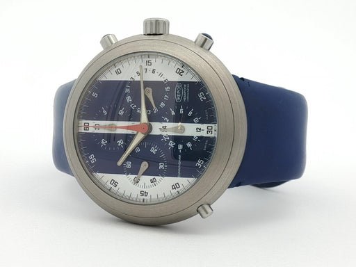 Ikepod Hemipode Cunningham Blue/White Dial GMT 43MM Automatic Steel HC01