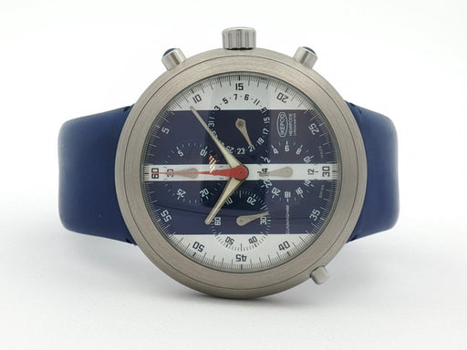 Ikepod Hemipode Cunningham Blue/White Dial GMT 43MM Automatic Steel HC01