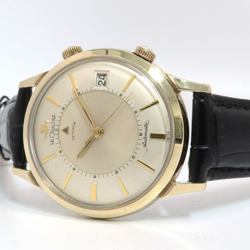 Jaeger-LeCoultre Memovox Automatic Date 10K Gold Filled 37MM Silver Dial 825