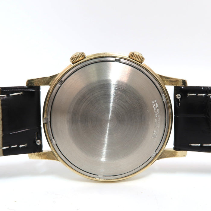 Jaeger-LeCoultre Memovox Automatic Date 10K Gold Filled 37MM Silver Dial 825