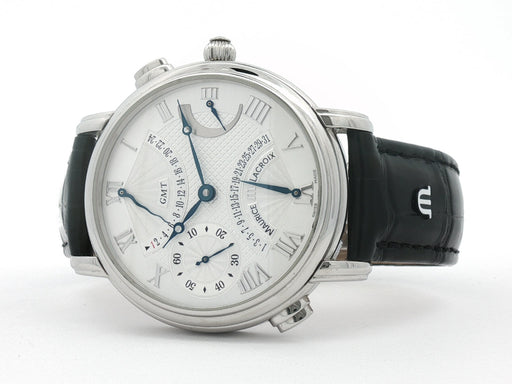 Maurice Lacroix Masterpiece Double Retrograde Silver Dial Stainless Steel MP7018