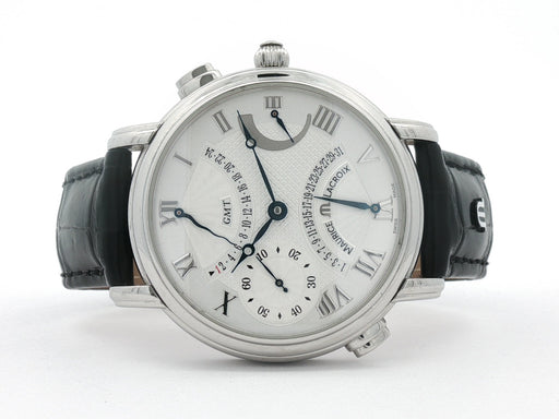 Maurice Lacroix Masterpiece Double Retrograde Silver Dial Stainless Steel MP7018